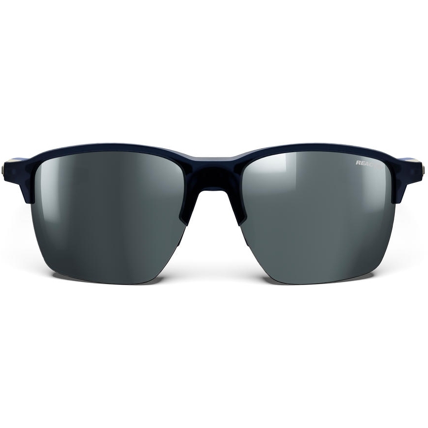 Julbo Crossline Sunglasses - Translucent Matt Blue/Shiny Beige - Silver Flash Reactive 1-3 Glare Control