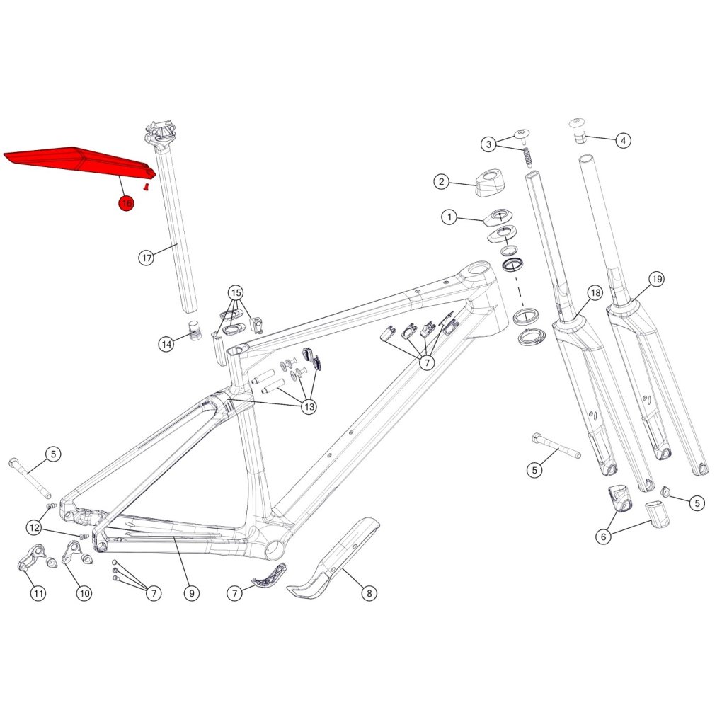 BMC D-fender Mudguard for UnReStricted & Roadmachine 01/02 (as from 2020) - 302085