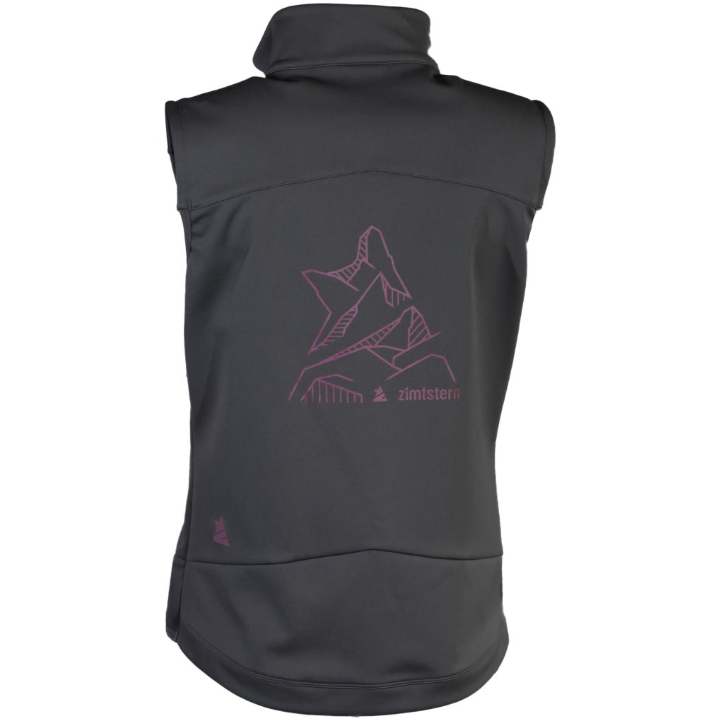 Zimtstern Xalpz Softshell MTB-Vest Women - Pirate Black