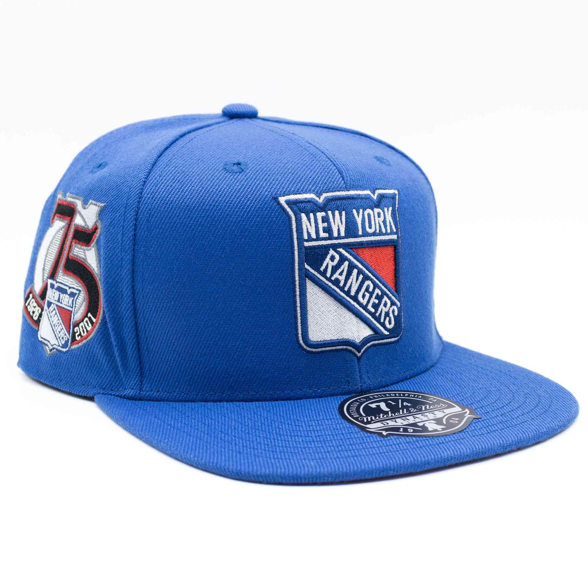 New York Rangers Vintage Mitchell & Ness Fitted NHL Cap Blue