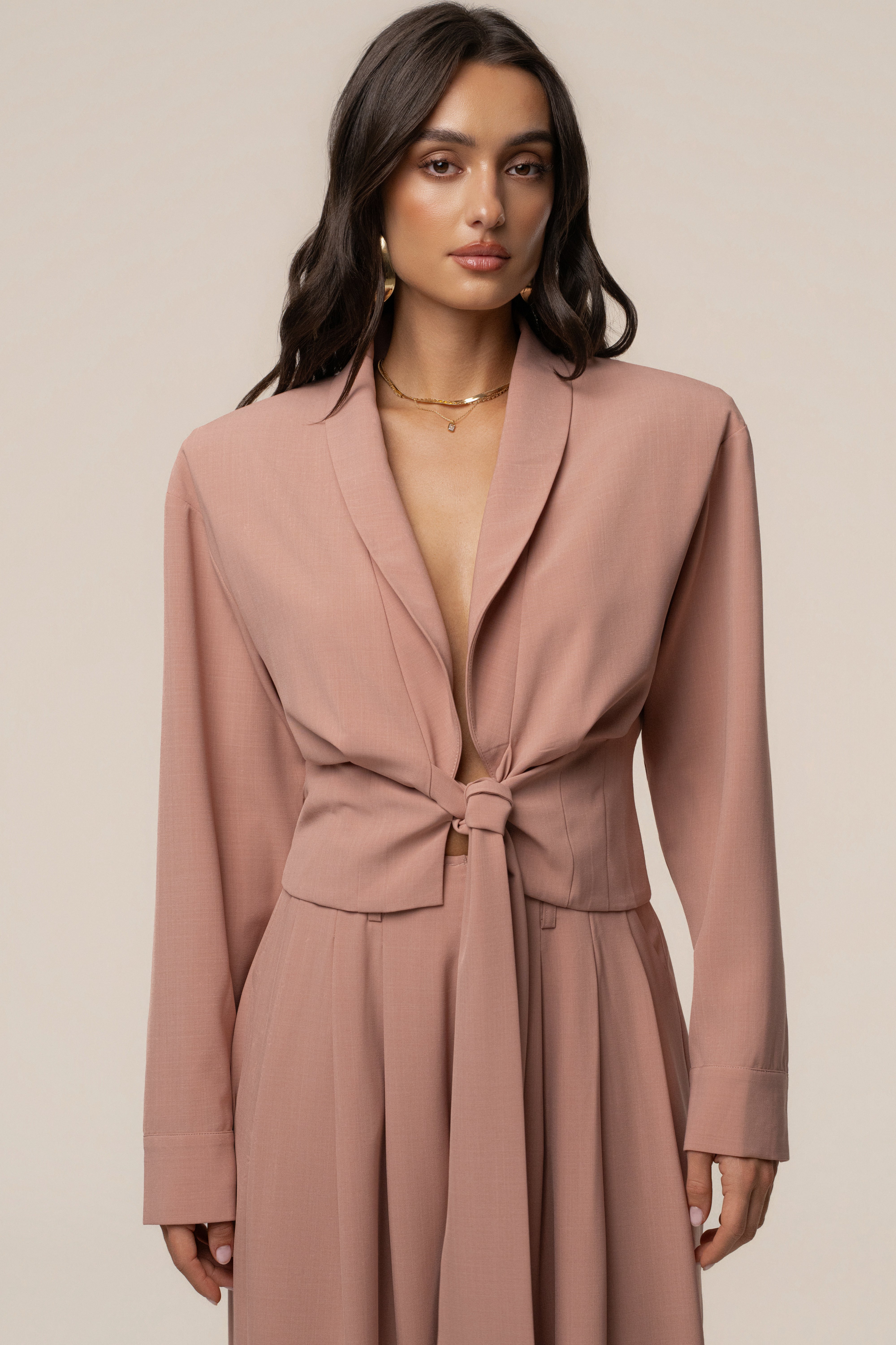 Mauve Estate Wrap Top