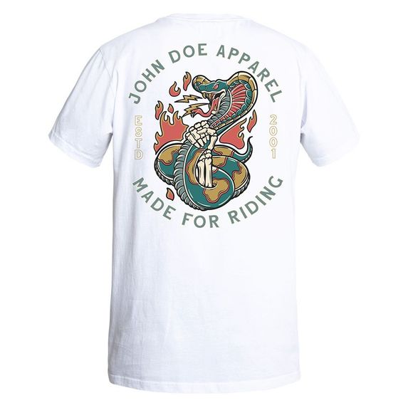 John Doe Snake II - White short sleeve sleevesRef: JDE0273