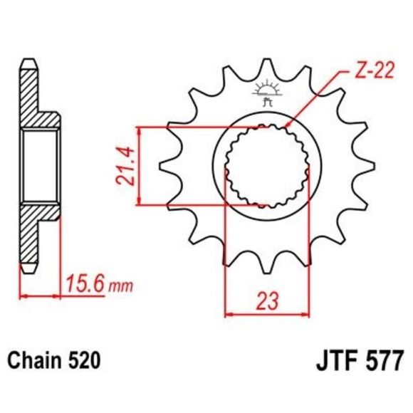 JT. anti-noise steel 577 - 520Ref: Jtc01718A / 1022191