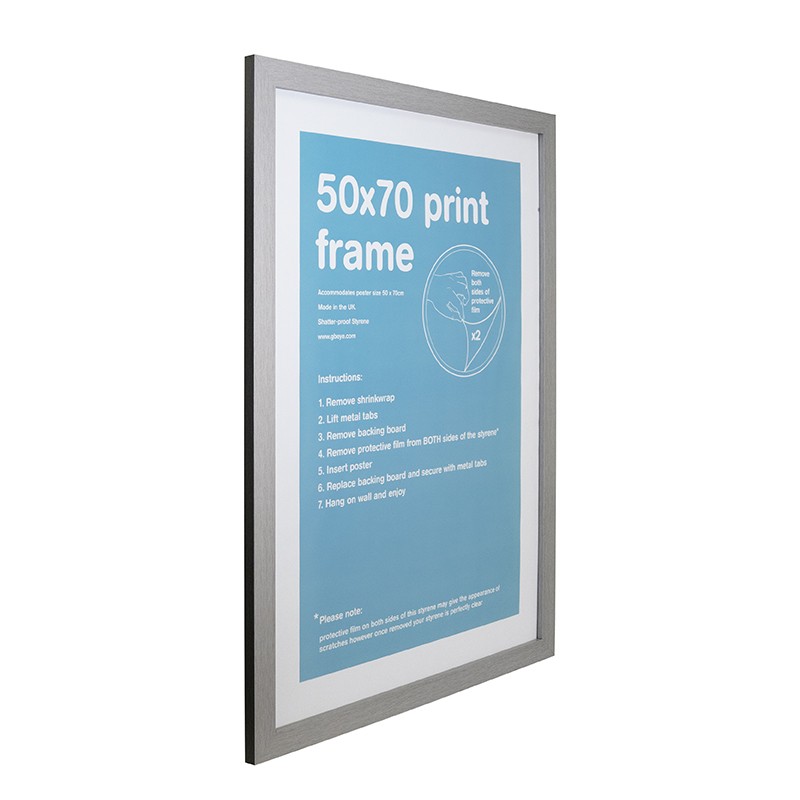 MDF Silver Frame (50 x 70 cm)