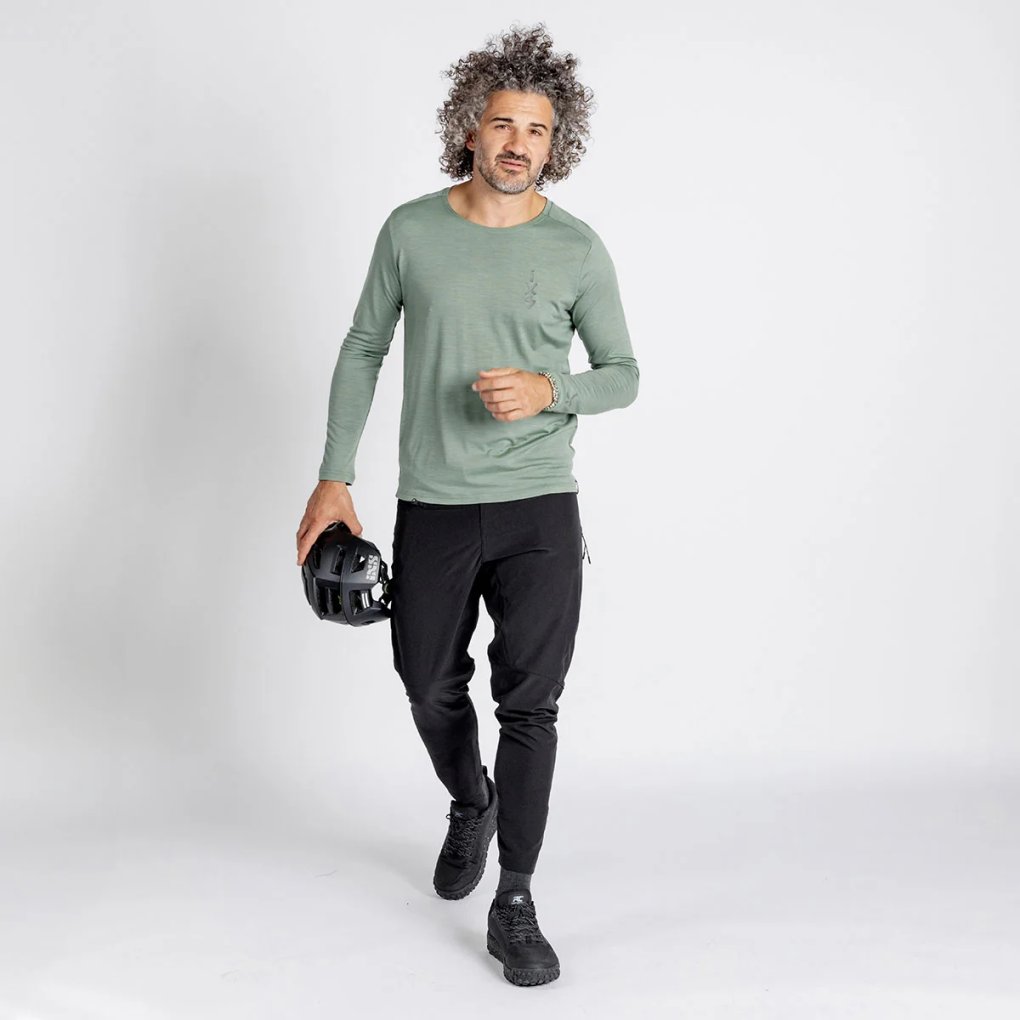 iXS Flow Merino MTB Longsleeve Jersey Men - sage