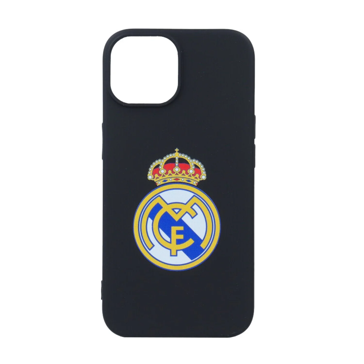 Real Madrid Black Crest iPhone 15 Plus Case