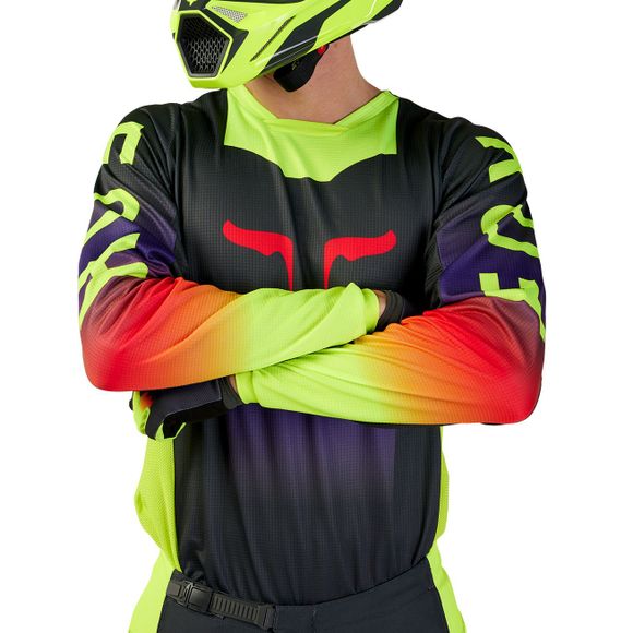 Maillot cross Fox 180 - FLORA 2024 - Noir / GrisRef : FX4102-C63276