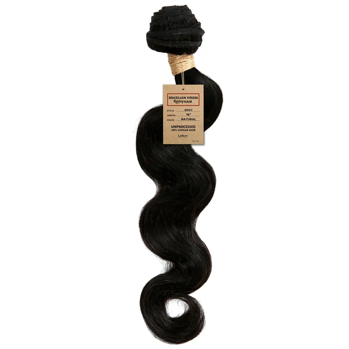 Laflare 100% Unprocessed Brazilian Virgin Remy Human Hair Weave - NATURAL BODY 14/22
