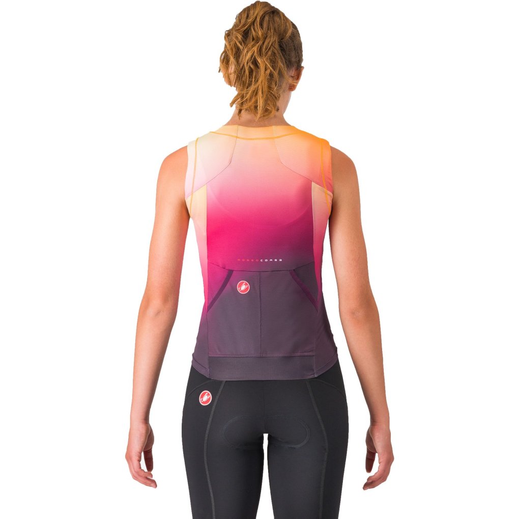 Castelli Free Speed 3 Top Women - dark night shade/vivid orange 513