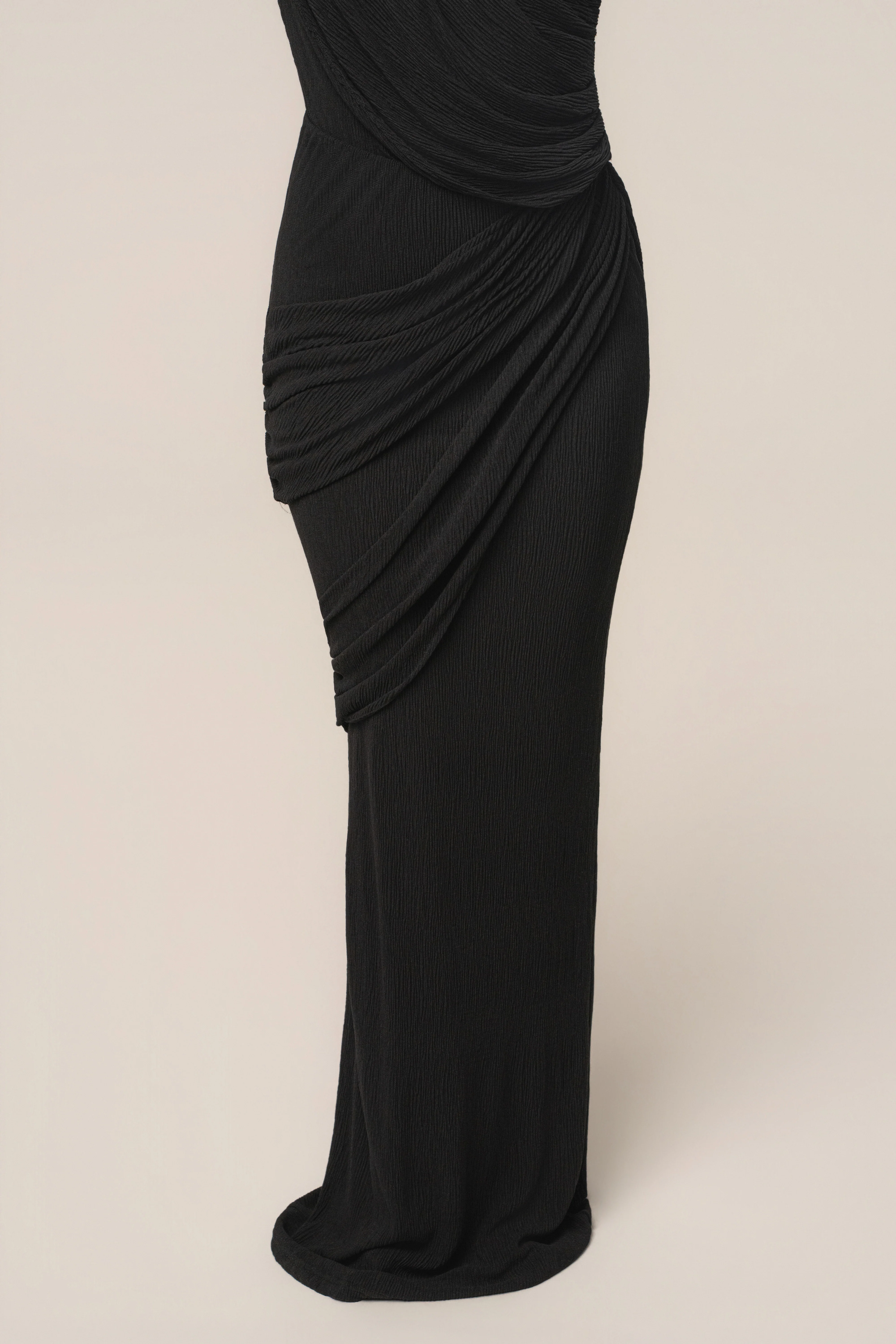 Black Paradise Hills Maxi Skirt