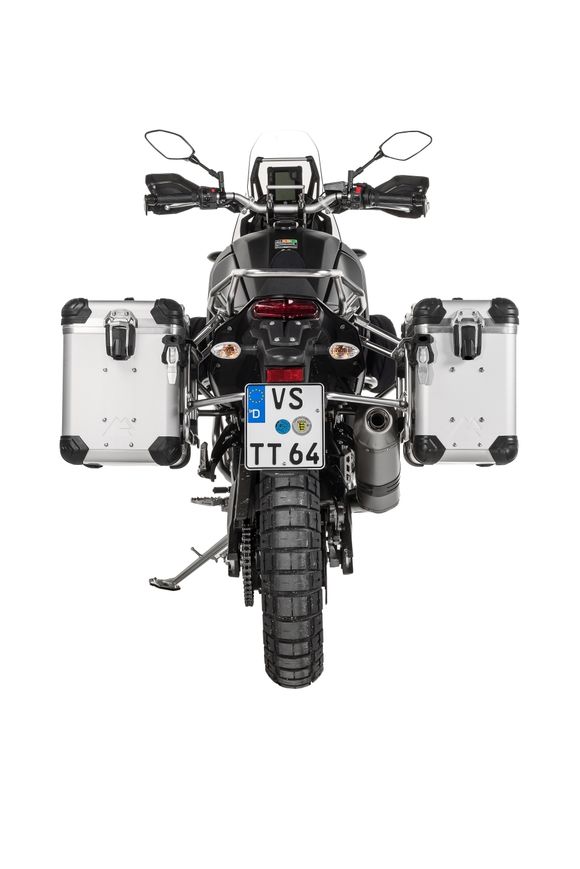 Touratech suitcase Complete kit ZEGA Evo 38/45 - Gray support included - Gray anodizedRef: Trt01961A / 01-632-6836-0