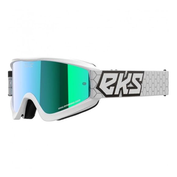 EKS GOX FLAT OUT MIRROR 2024 cross mask - White / BlueRef: KS0055 / 067-60520