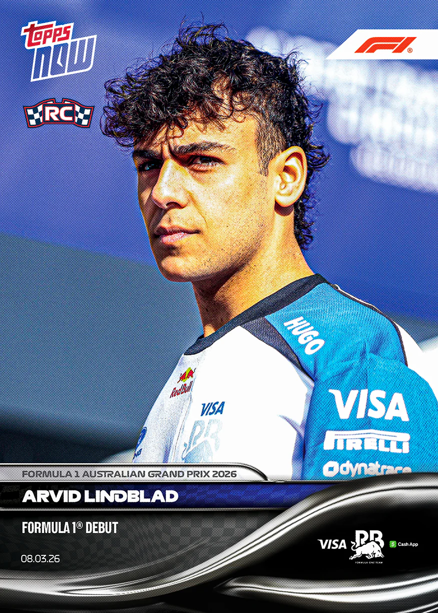 Arvid Lindblad - 2026 Formula 1® Topps NOW® - Card 12 - PR: 6075