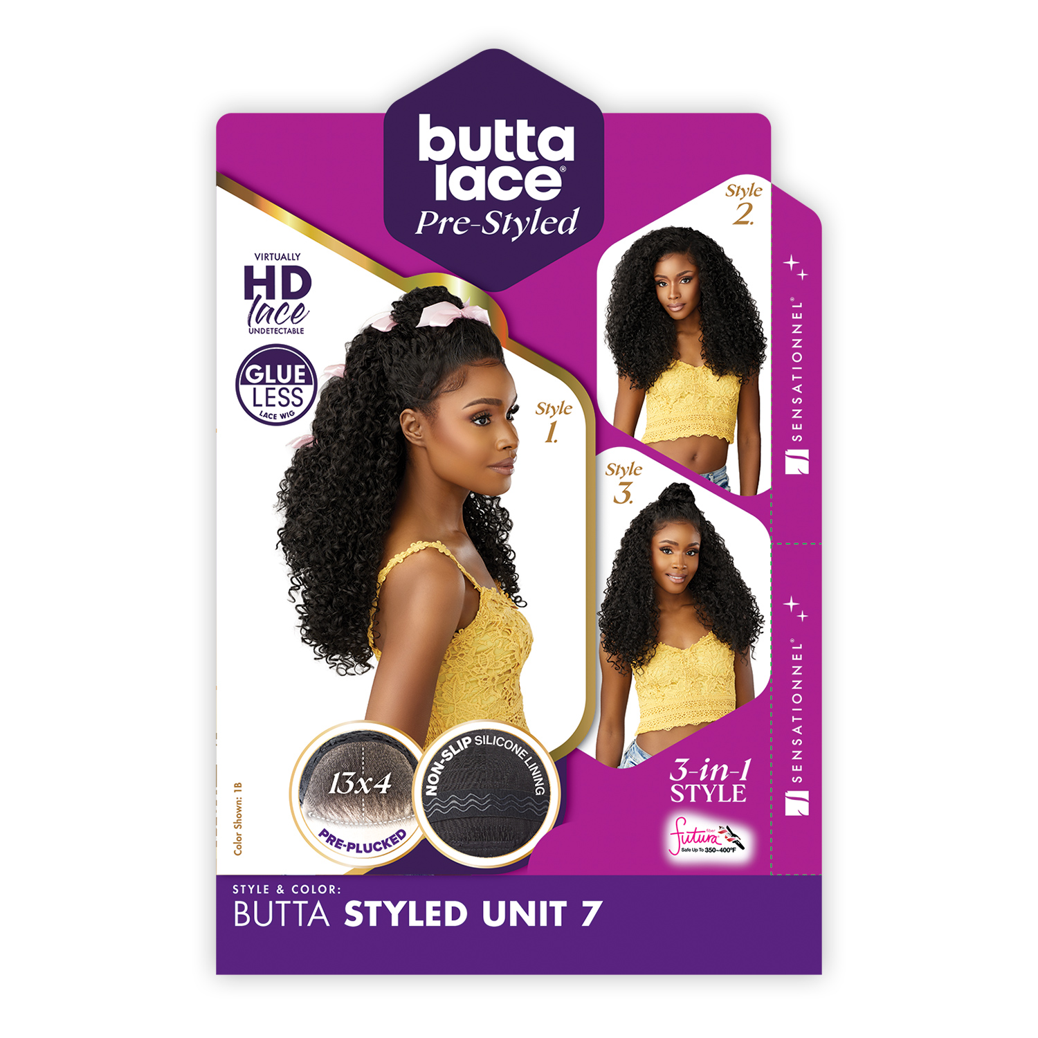 Sensationnel HD Lace Front Wig Glueless Butta Pre-Styled Unit 7