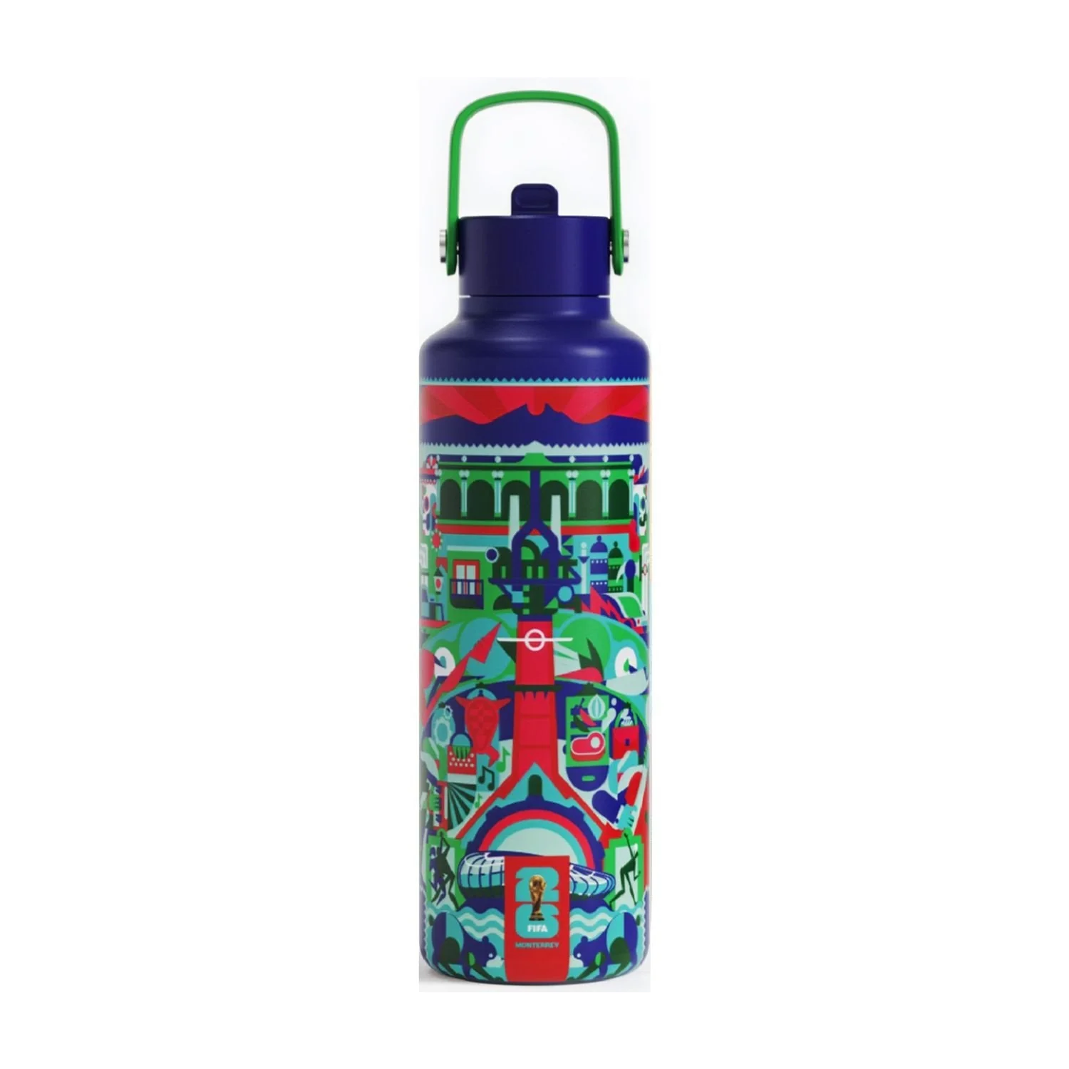 2026 Soccer Fan Collection Monterrey Poster Water Bottle