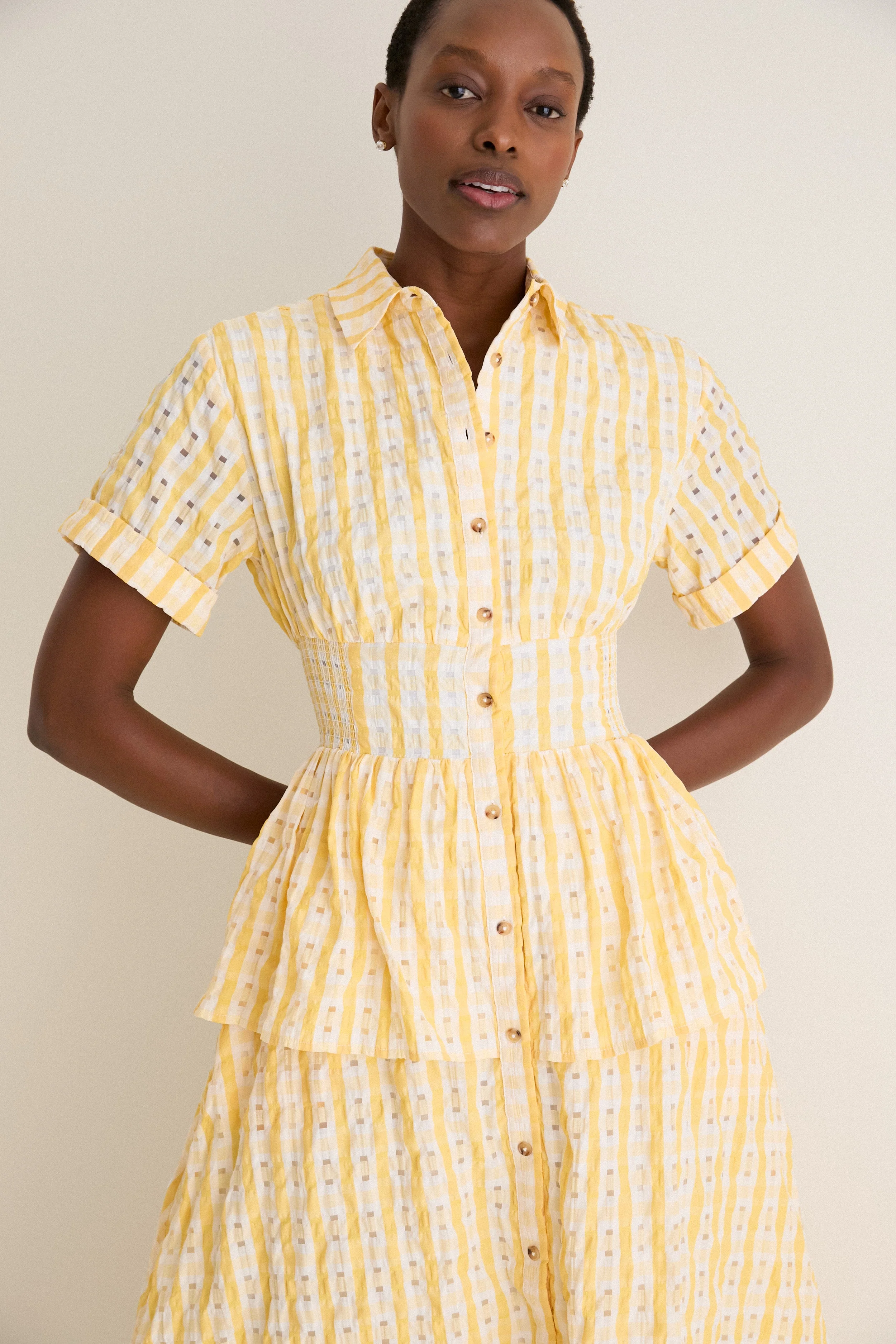 Yellow Boogie Woogie Bugle Boy Dress