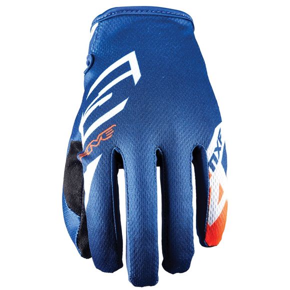 Five MXF4 cross gloves - SCRUB NAVY/FLUO ORANGE 2023 - Blue / OrangeRef: FV0329
