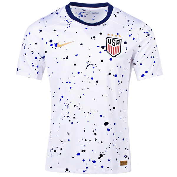 Mens United States 4 Star Home Jersey 23/24 (White/Loyal Blue)