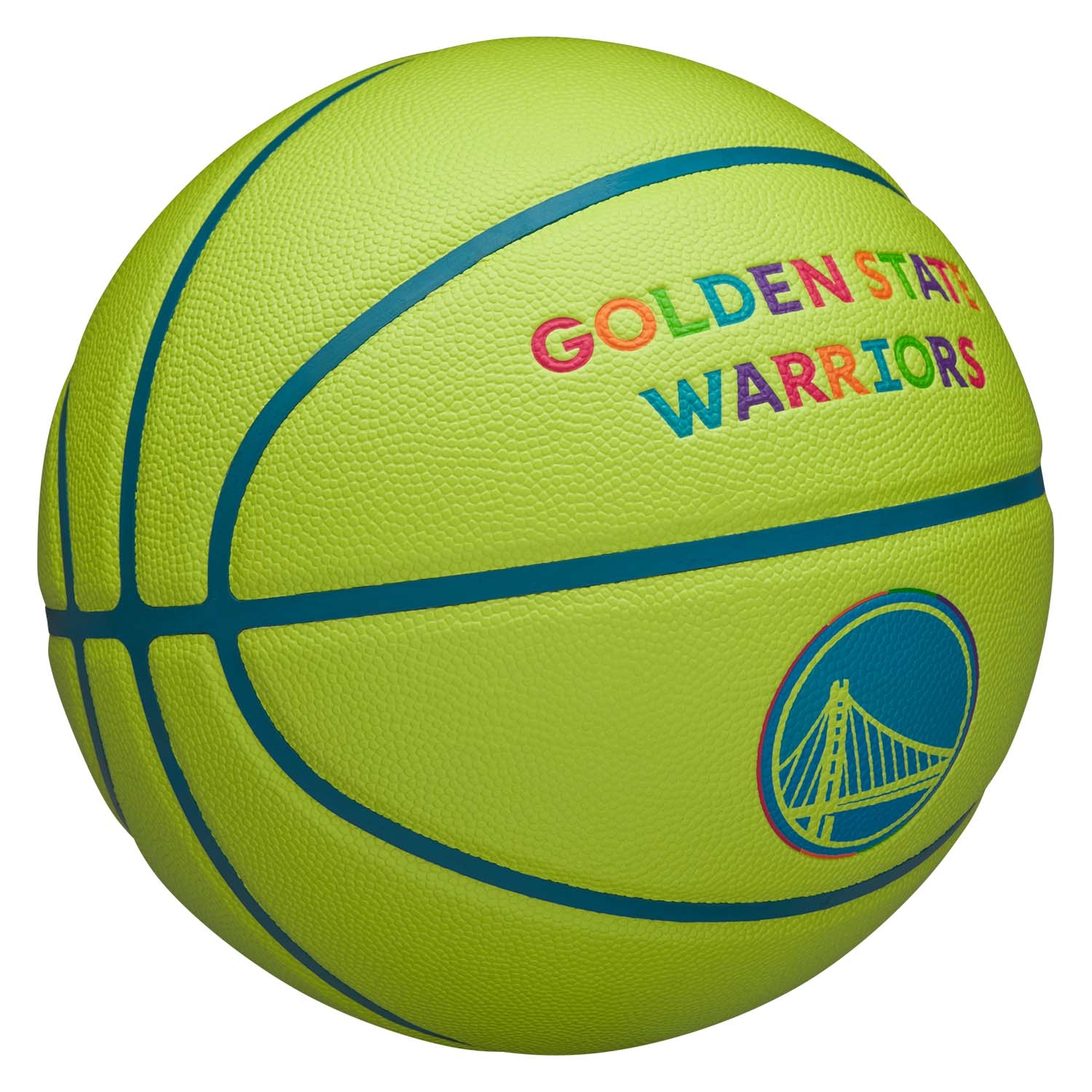 Golden State Warriors Neon Pop NBA Basketball (Size 7)