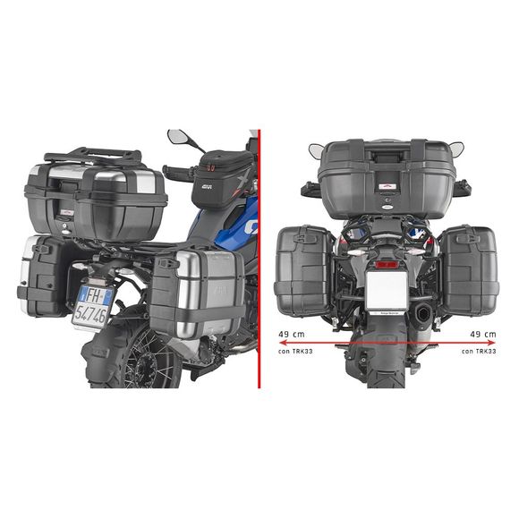 Givi PL ONE FIT MONOKEY Case Mount - BlackBMW 1300 R 1300 GS - 2023 - 2025Ref: gi1872 / plo5143mk