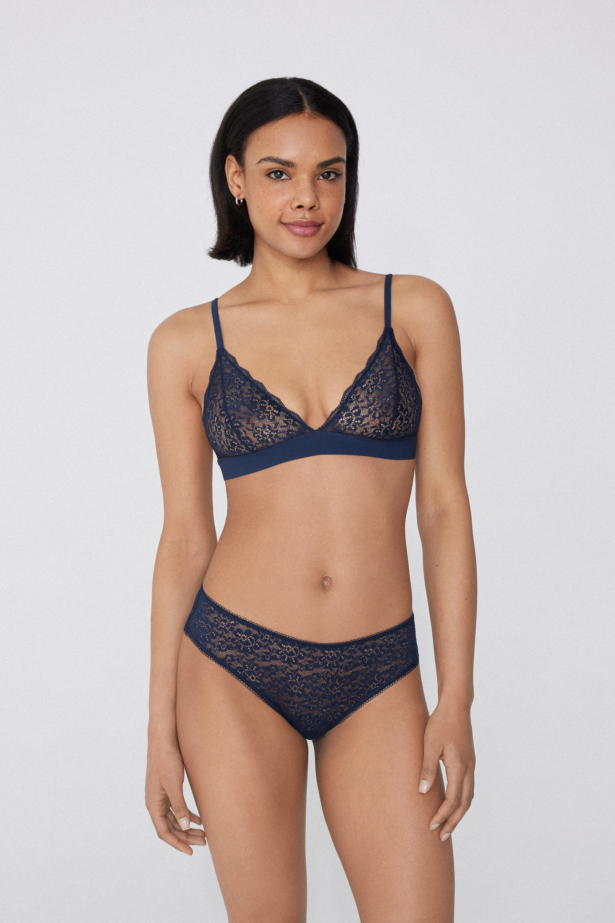 Lisbon Recycled Lace Triangle Bra