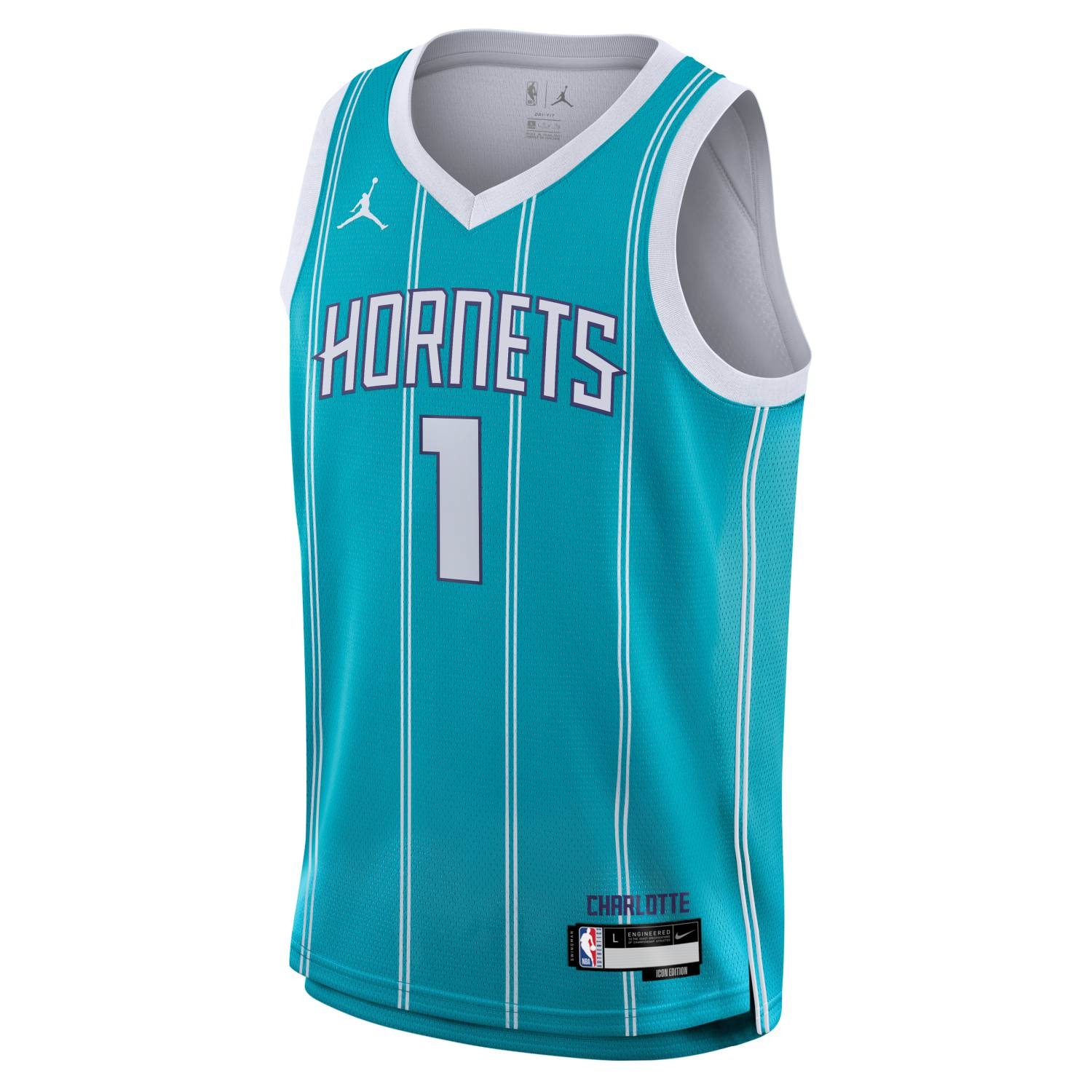 Lamelo Ball #1 Charlotte Hornets Jordan Swingman NBA Jersey Teal (YOUTH)