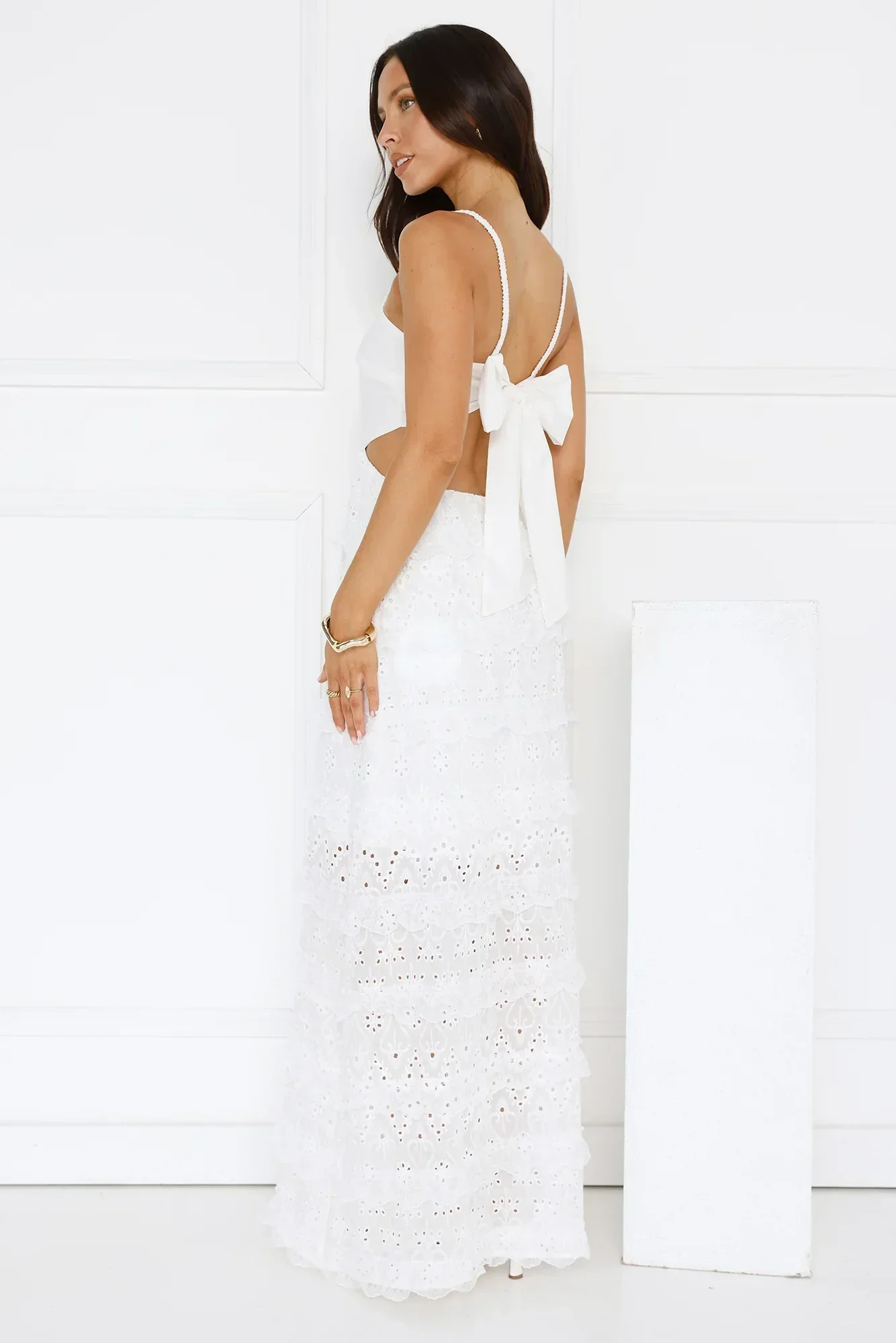 Chic Confidential Maxi Dress White
