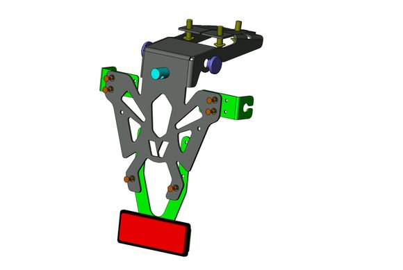 Support de plaque Bihr noirRef : BI00637A / 1061152