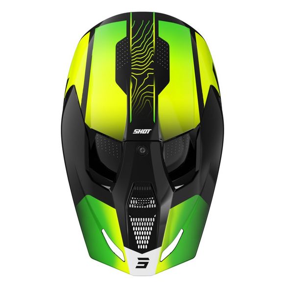 Casque cross Shot FURIOUS - APEX 2025 - JauneRef : SO2563
