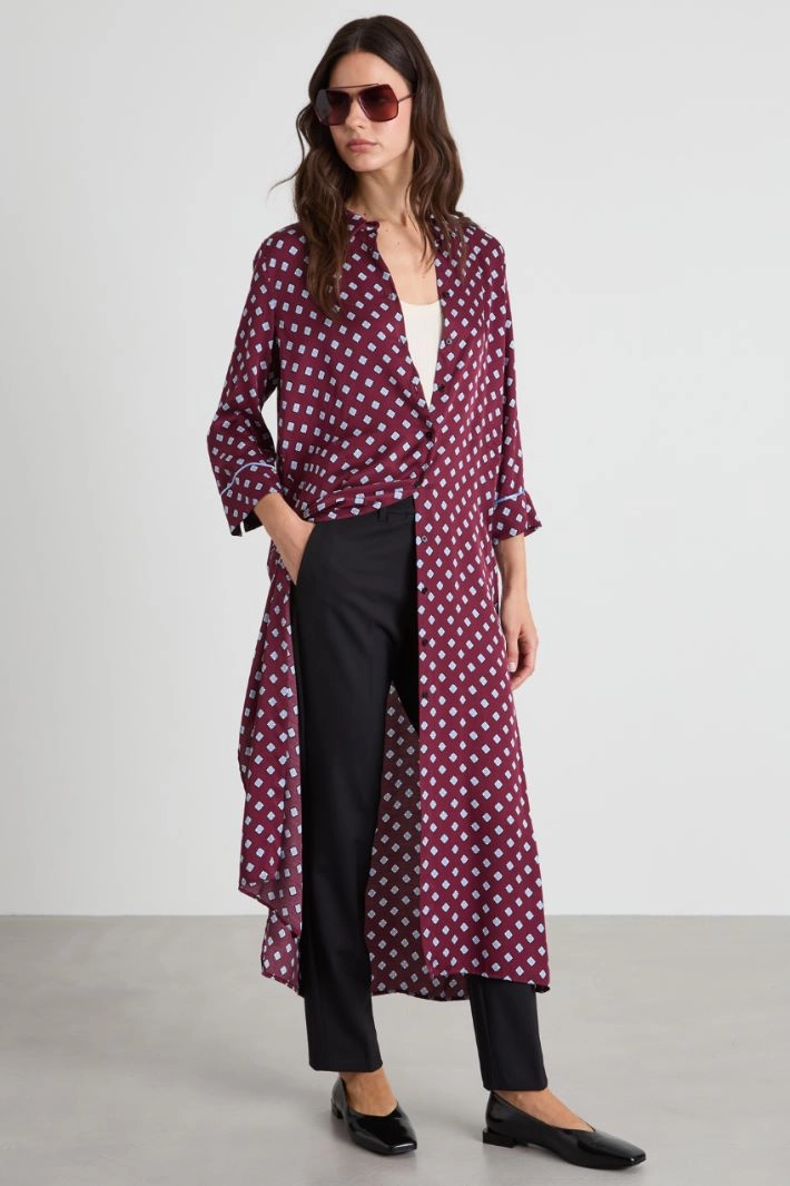 Wool cigarette trousers - BLACK