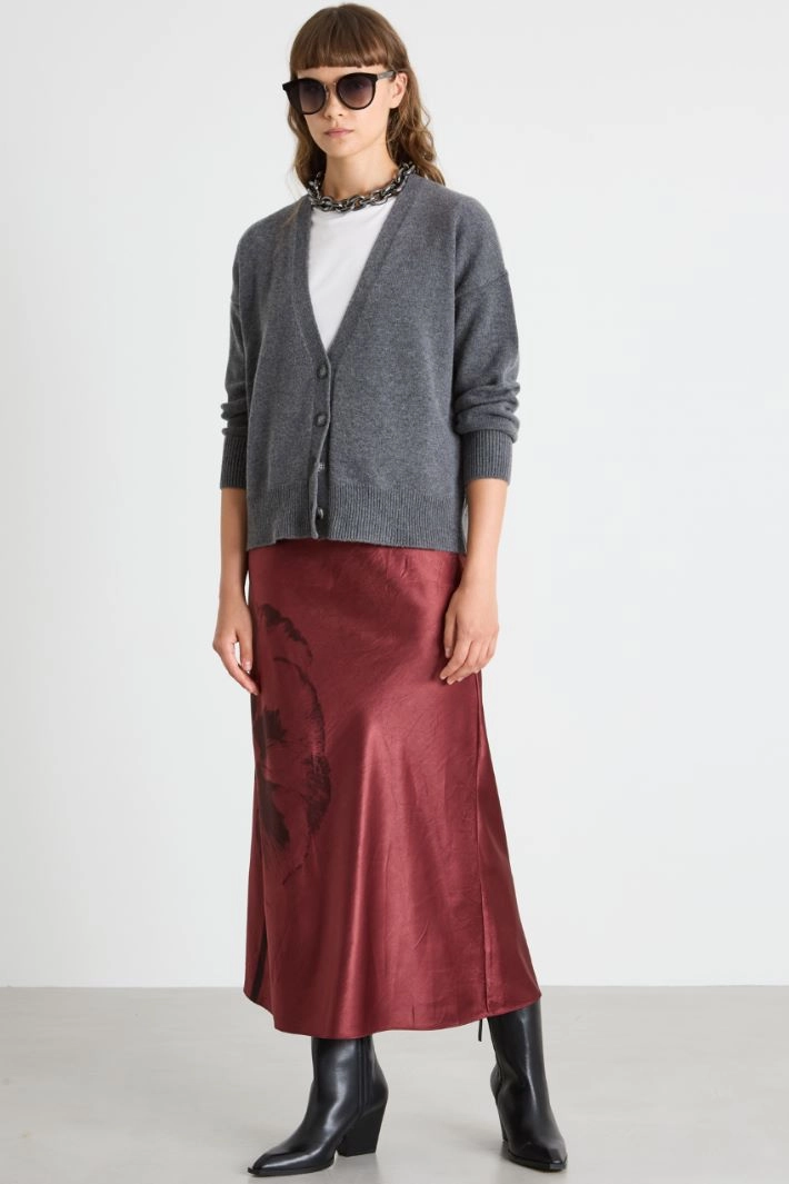 Boxy cardigan - GREY