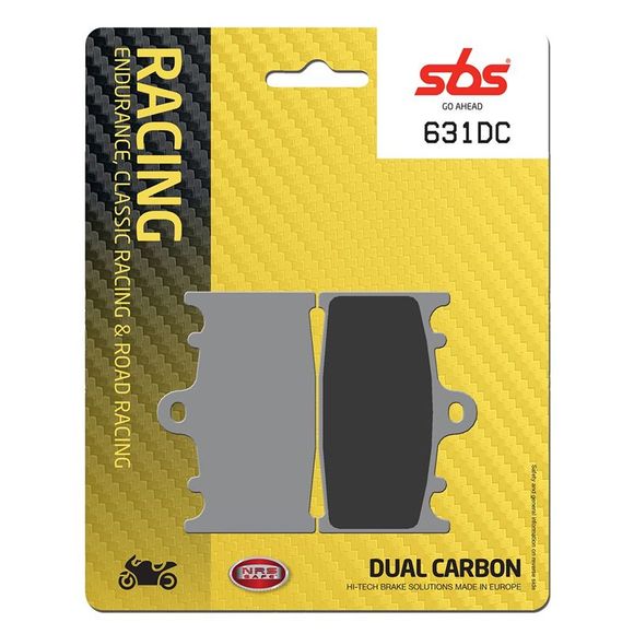 SBS 631DC Racing carbon front brake padsRef: 631DC / 631060