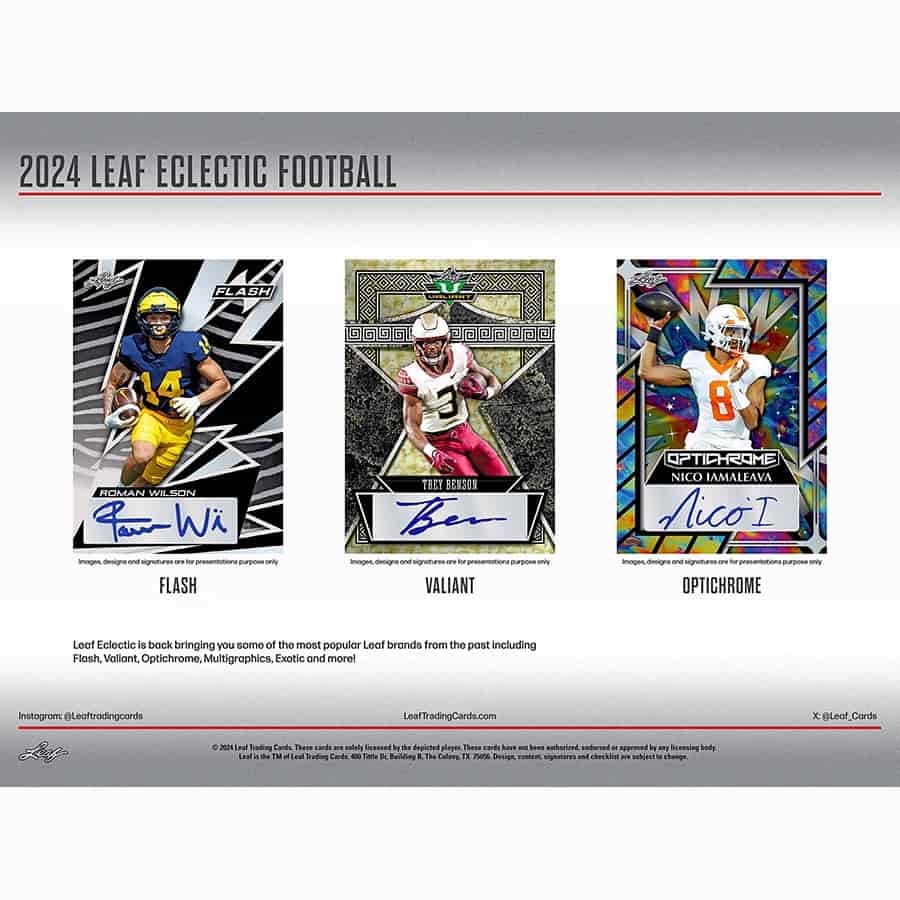 2024 Leaf Eclectic Football Hobby Box