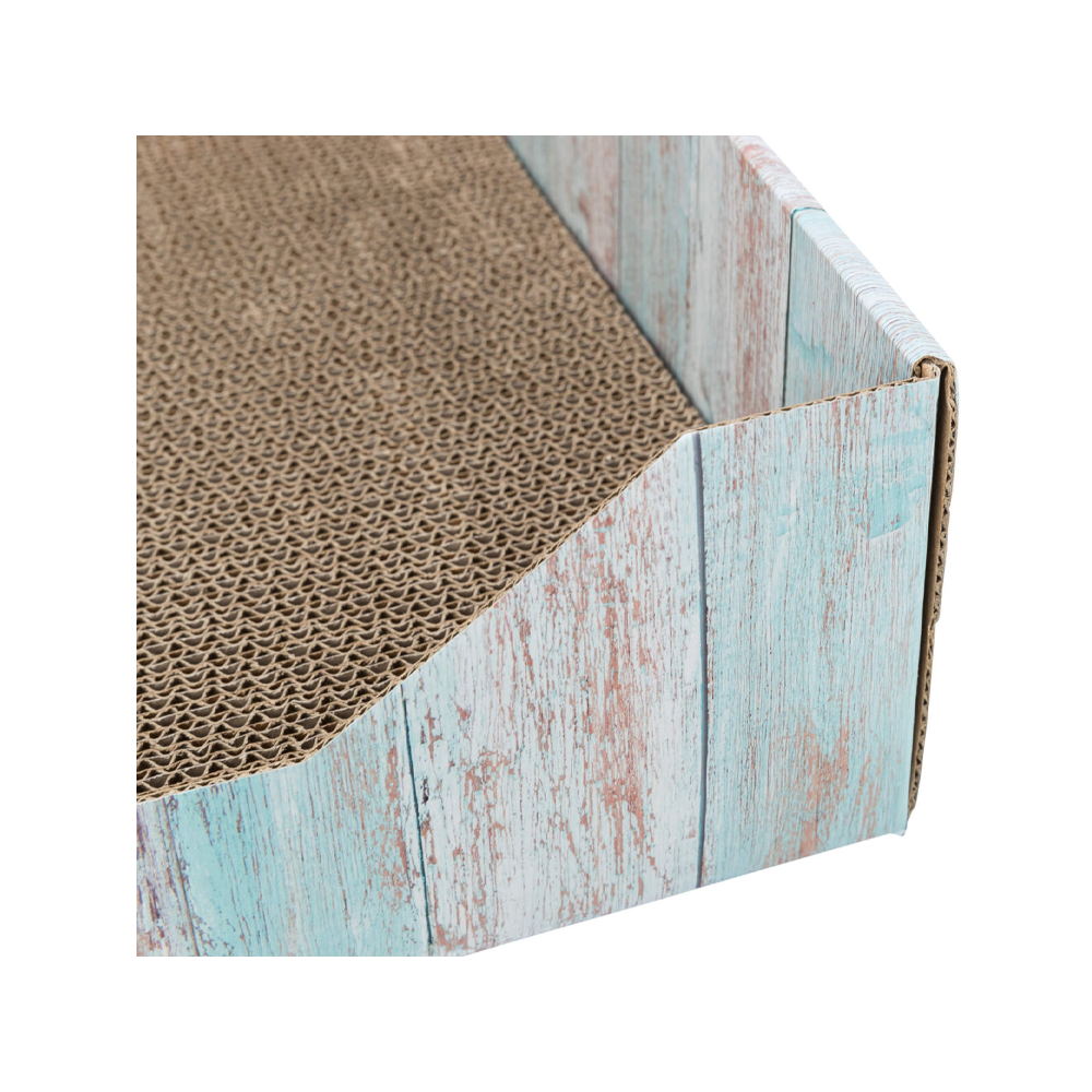 Trixie Scratching Bed - Cardboard - 45 x 12 x 23 cm - Turquoise
