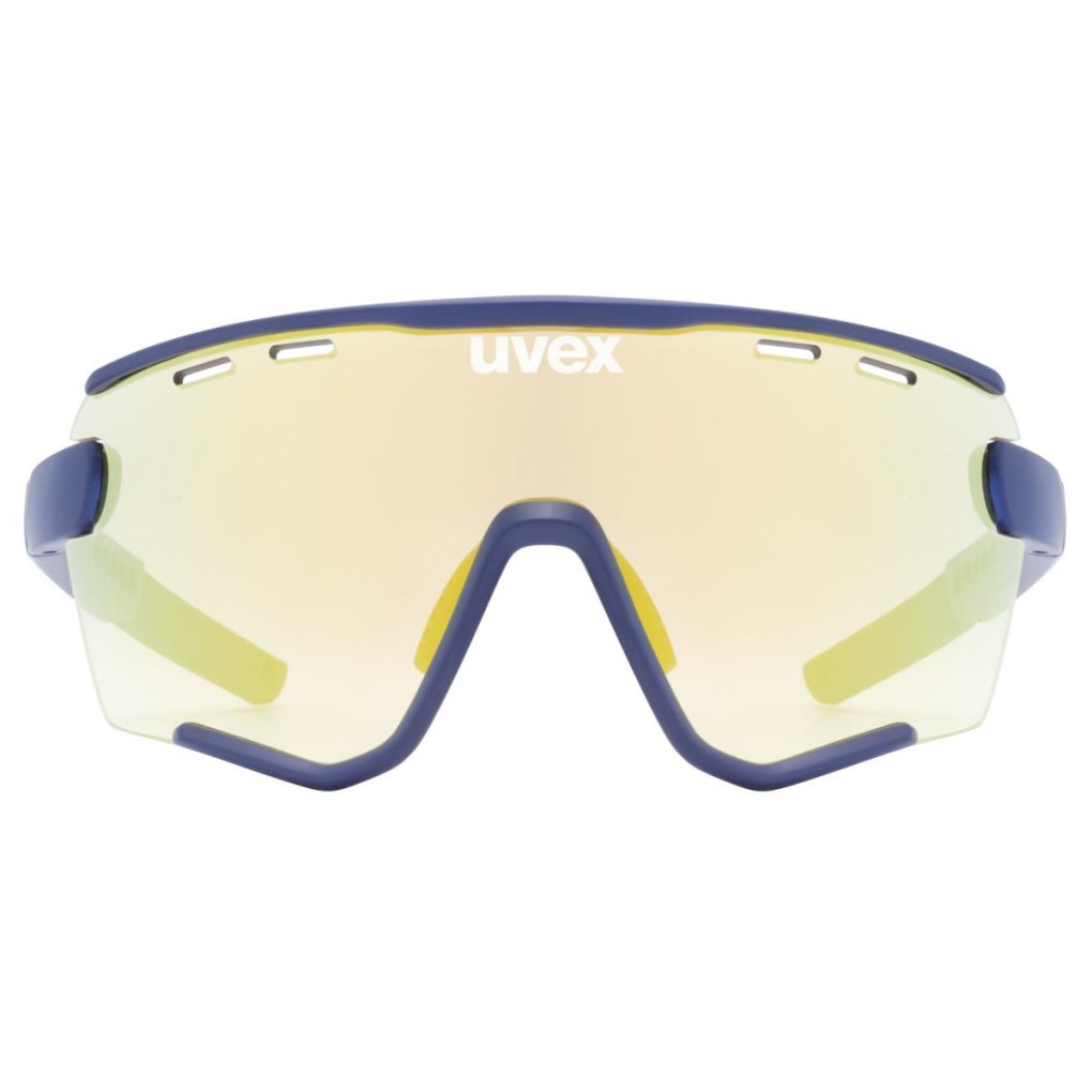 Uvex sportstyle 236 small Set Glasses - blue matt/mirror yellow + clear