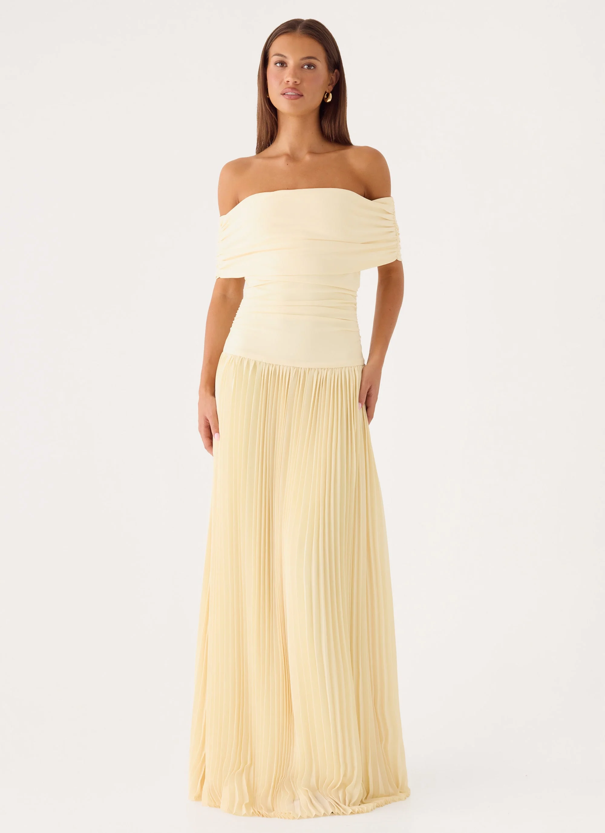 Harvest Sky Maxi Dress - Baby Yellow