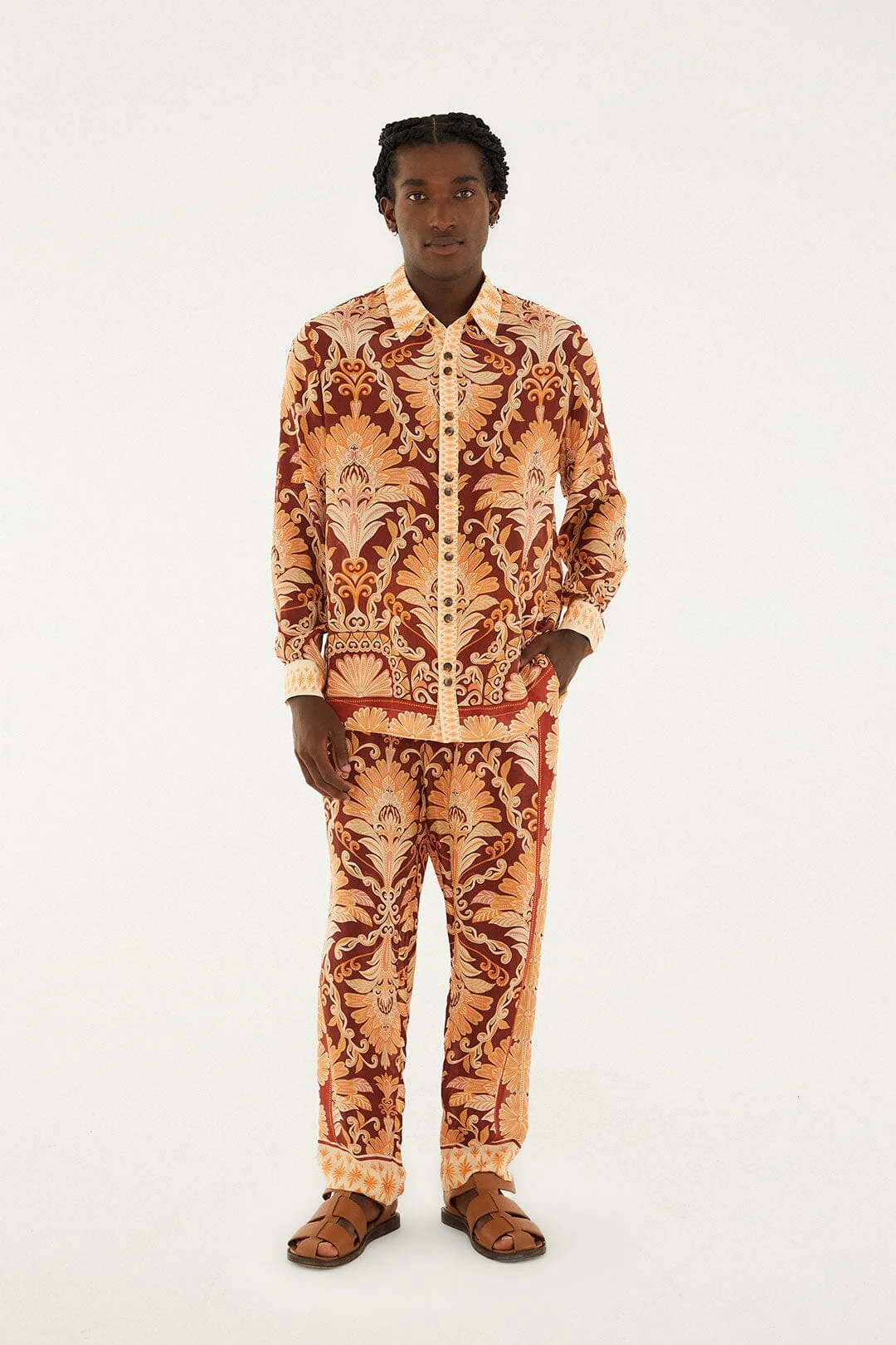 Red Wonderful Tapestry Sand Shirt