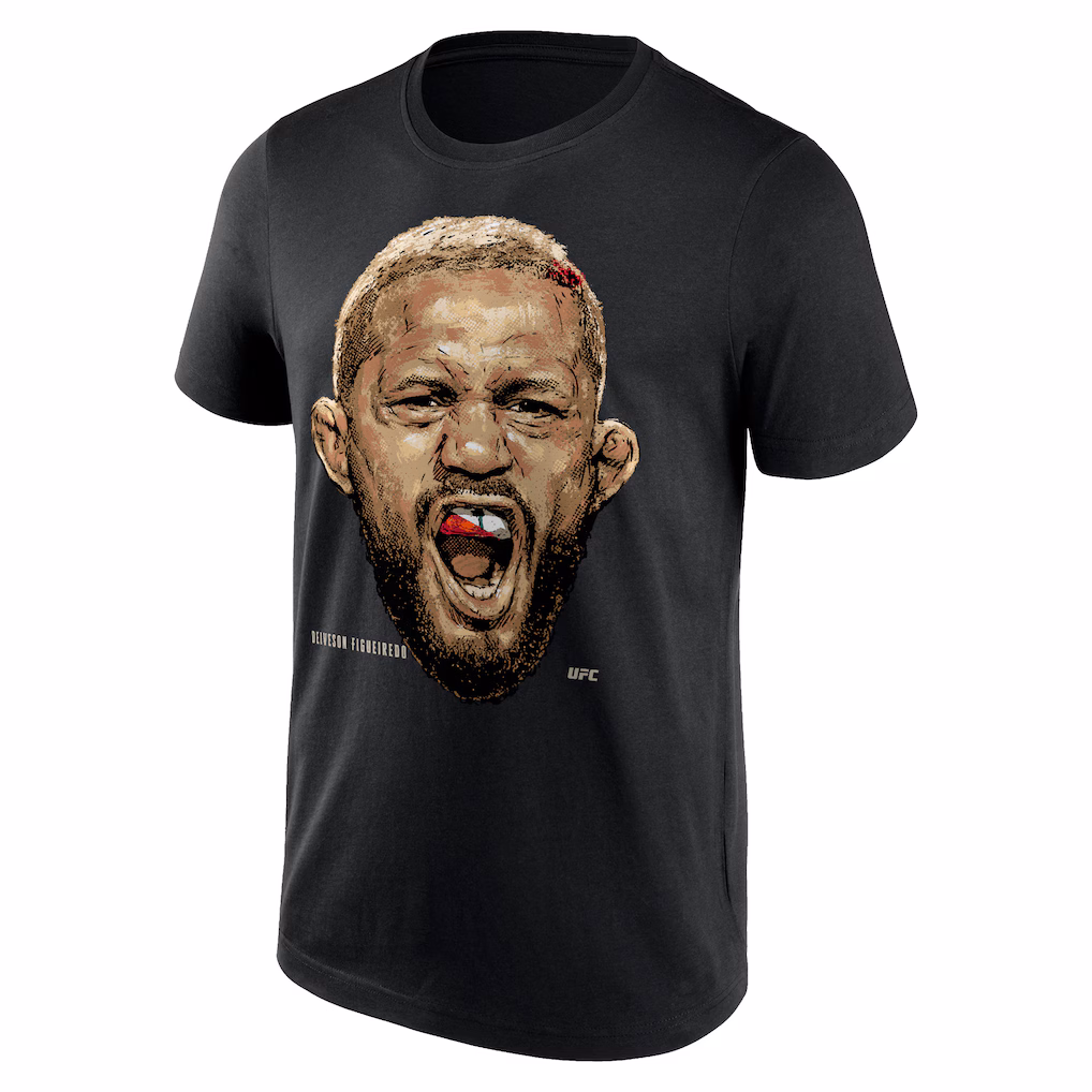 UFC Deiveson Figueiredo Portrait T-Shirt - Black - Mens