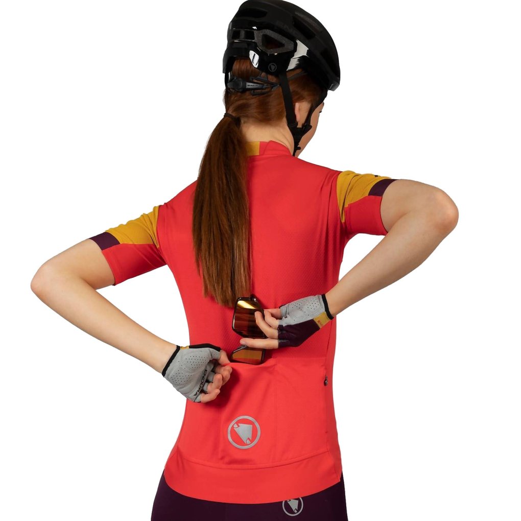 Endura FS260 Short Sleeve Jersey Women - standard fit - granatapfel