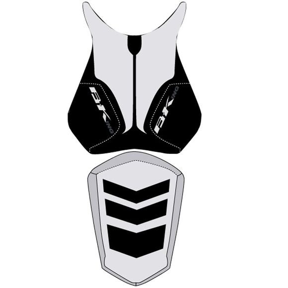 Housse de selle Bagster Gris/Noir/Lettres Anthracites/GrisesRef : 2206A