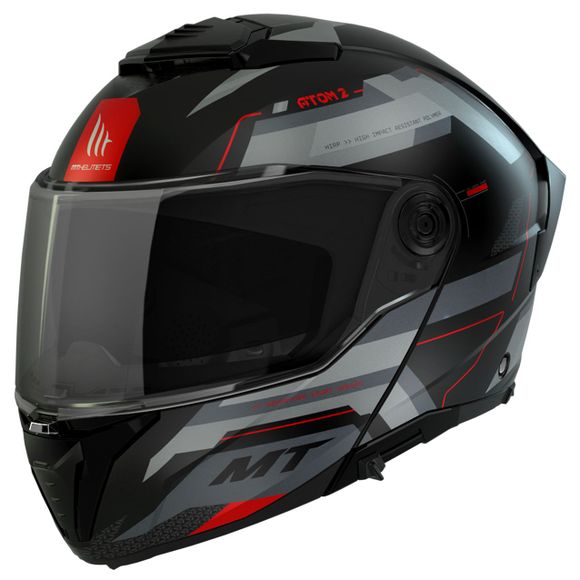 Casque modulable MT HELMETS ATOM 2 SV - BAST - Noir / GrisRef : MTH0068