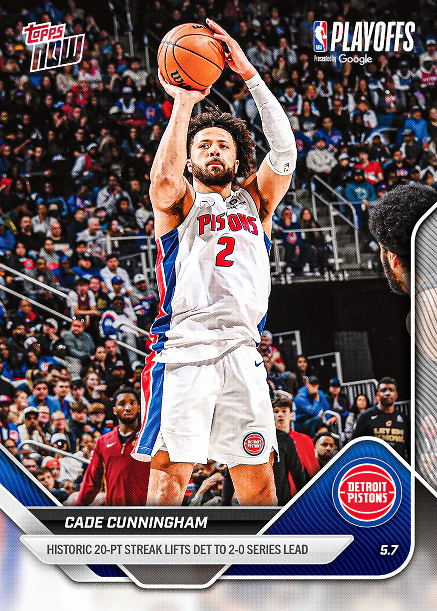 Cade Cunningham - 2025-26 NBA Topps NOW® - Card 298 - PR: 883