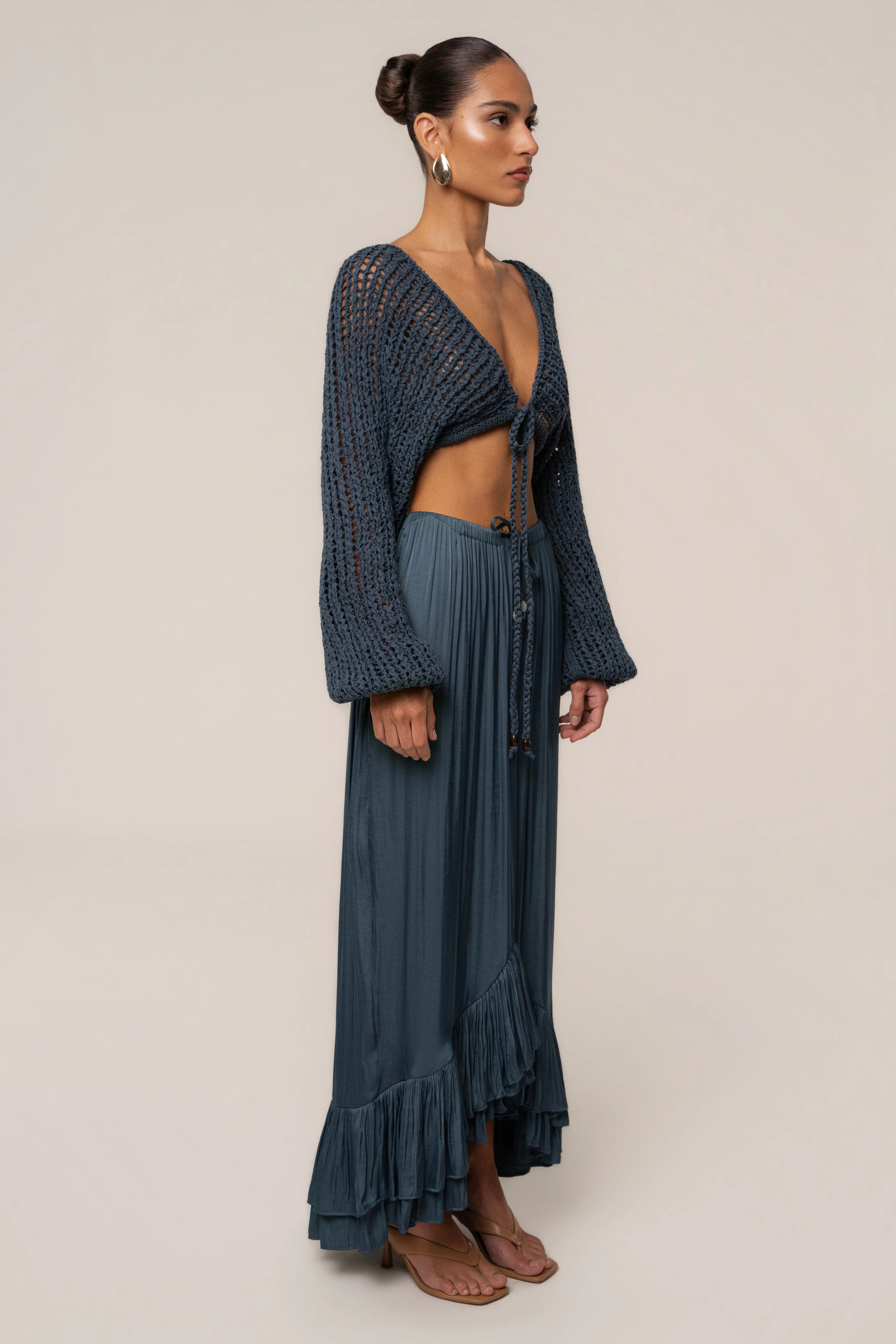 Teal Deep Waters Crochet Top