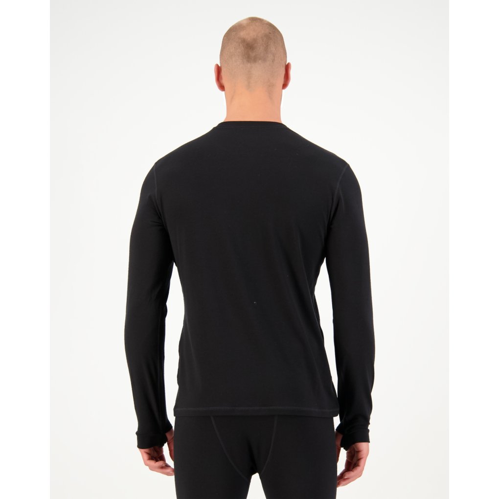 Mons Royale Cascade Merino Base Layer Long Sleeve Men - black