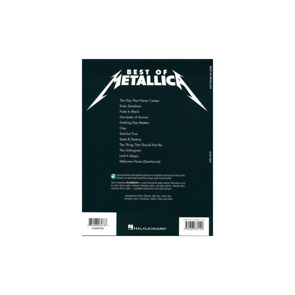 Cherry Lane Music Company Best of Metallica A