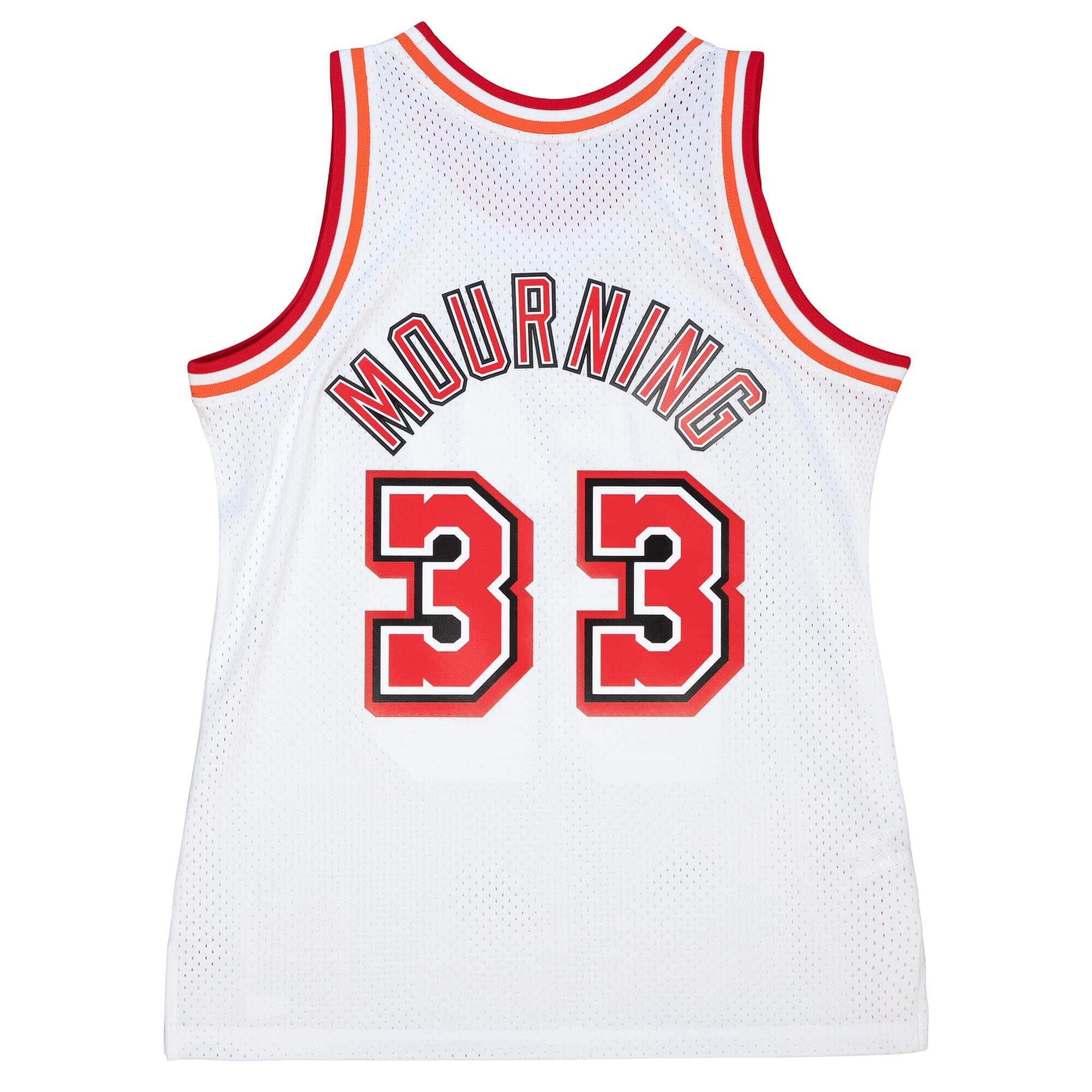 Alonzo Mourning #33 Miami Heat 1996-97 Mitchell & Ness Swingman NBA Jersey White