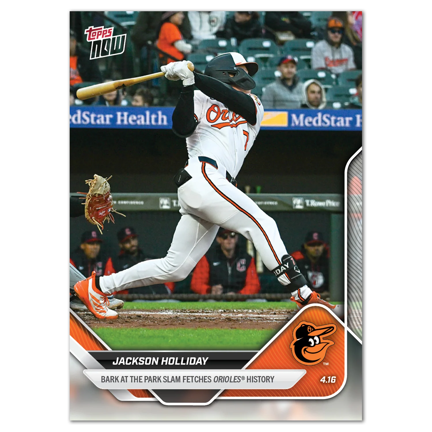 Jackson Holliday - 2025 MLB Topps NOW® - Card 74