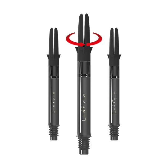 L-L-Style-Shaft Carbon Silent Straight - Schwarz