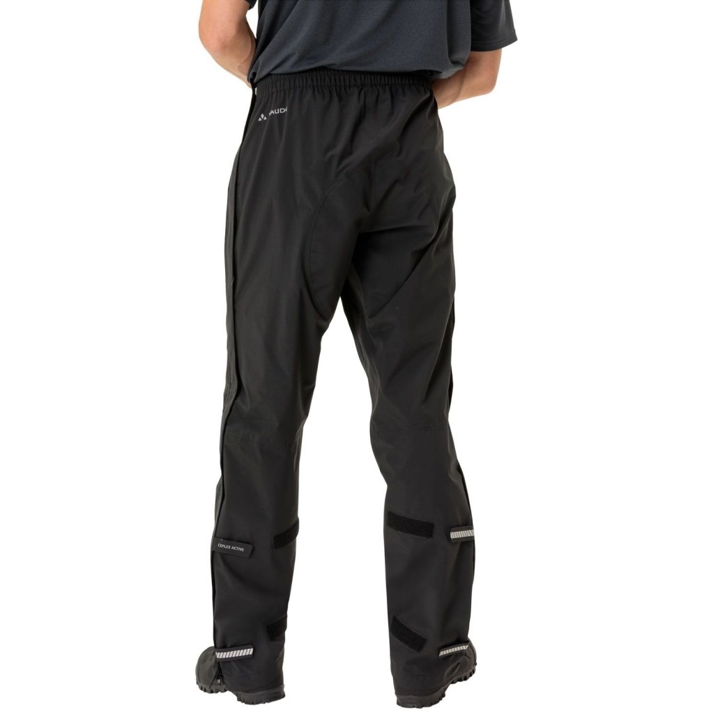 Vaude Yaras Rain Zip Pants IV Men - black