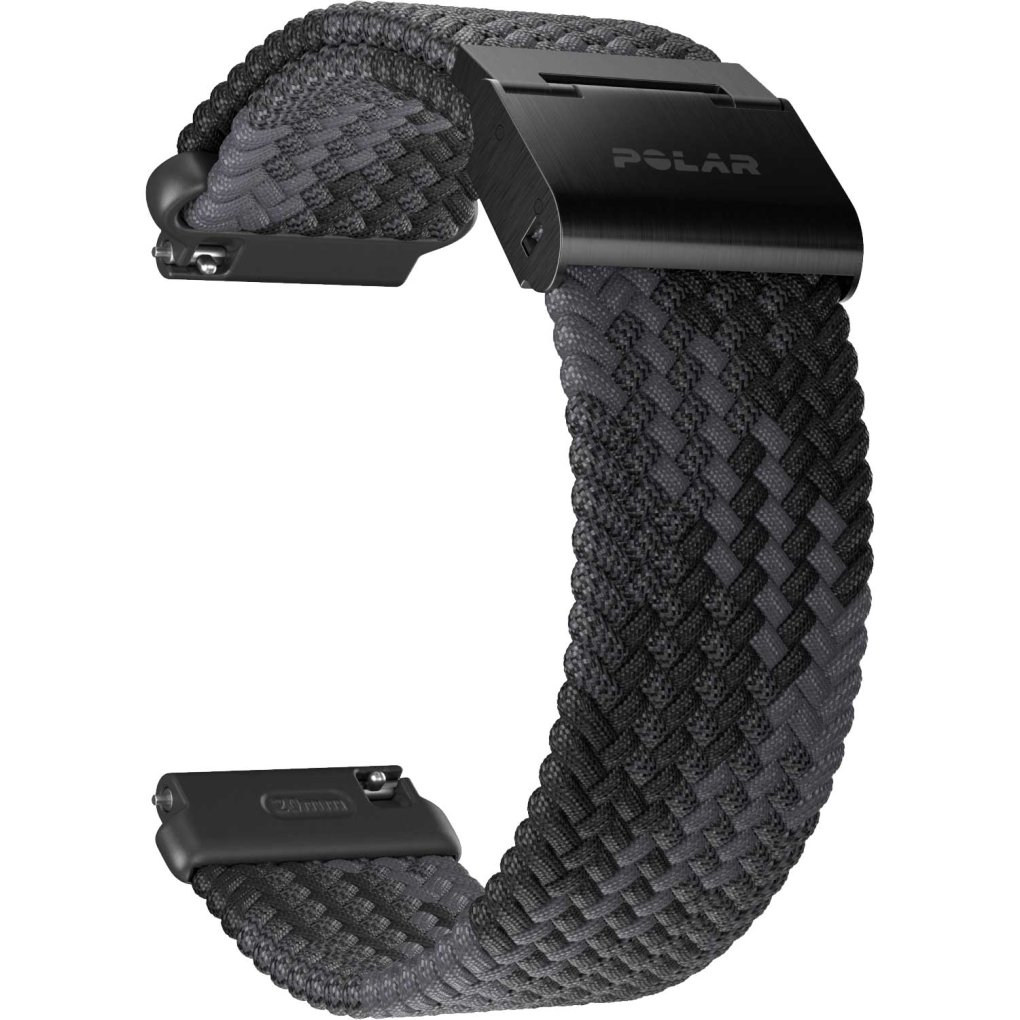 Polar Braided Yarn Wristband 20mm - black